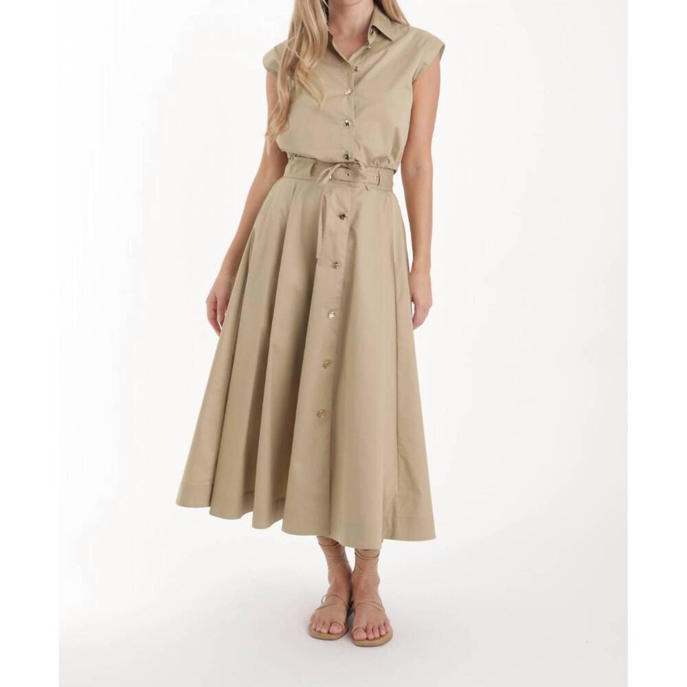 NEW KARINA GRIMALDI noma mini skirt in khaki